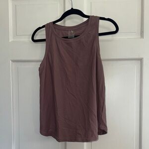 CALIA by Carrie Underwood Mauve Ribbed Tank Top